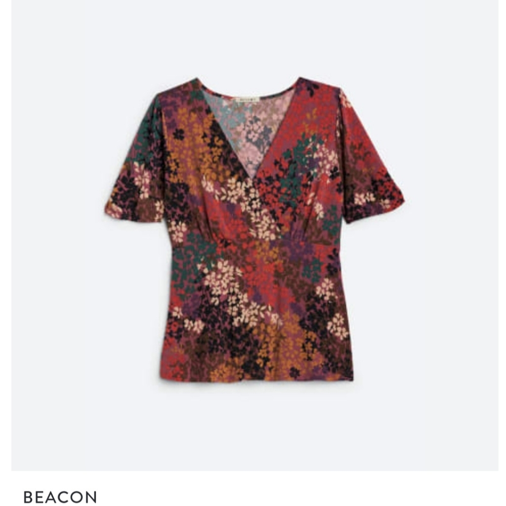 Beacon Madelyn V neck top